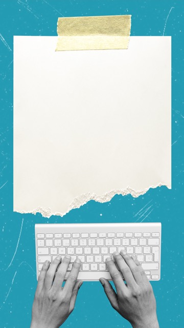 Contemporary art collage für Storytelling