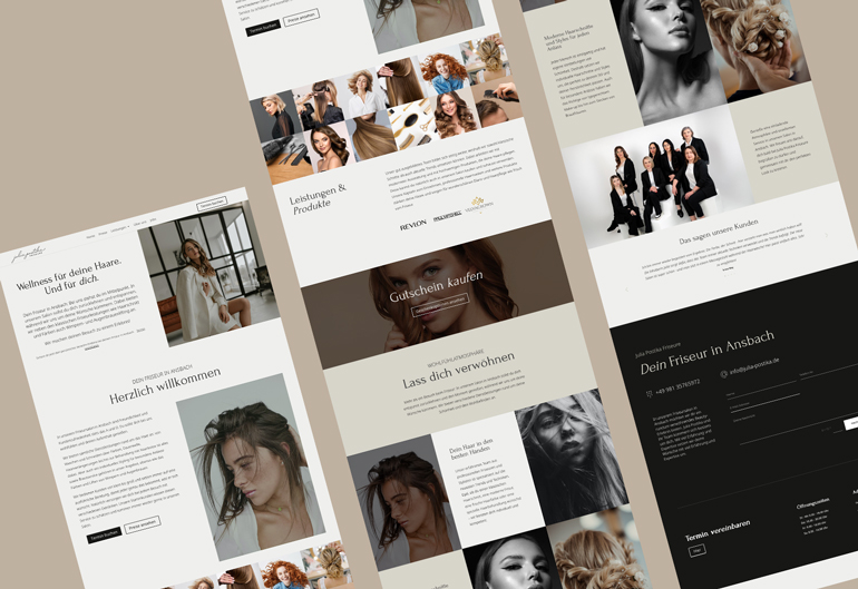 WebsiteTemplateFlach Julia Postika Portfolio