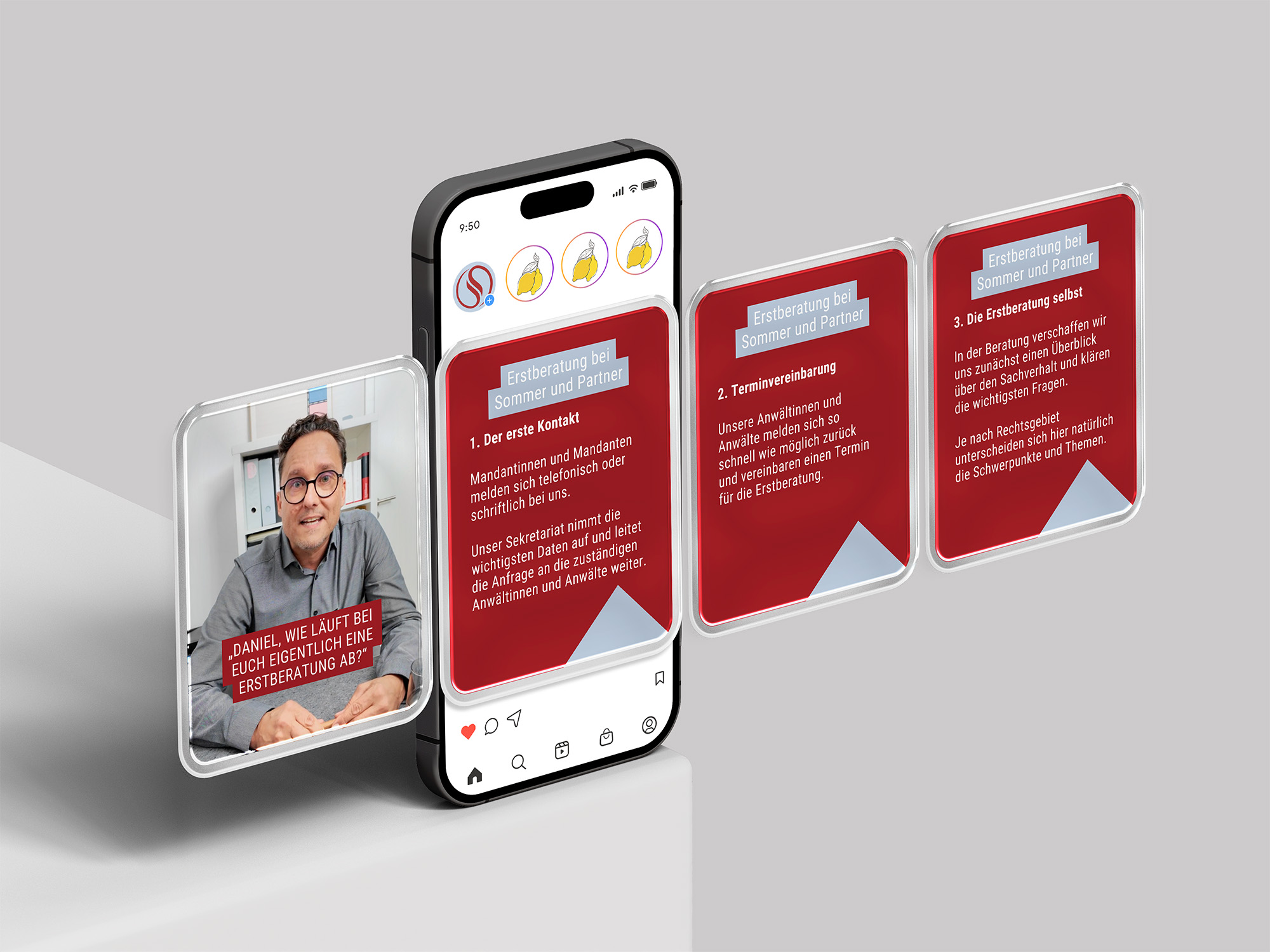 Sommer & Partner Social Media Mockup Handy