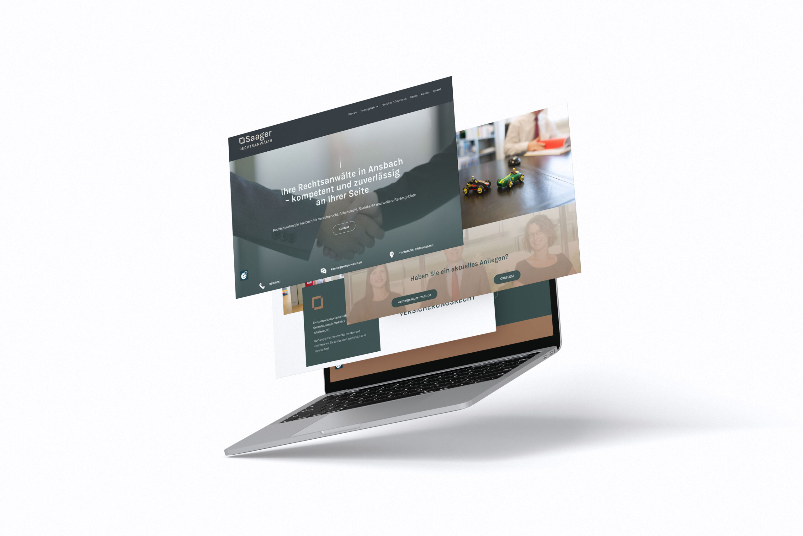 Webdesign für Saager Rechtsanwälte – professionell online auftreten