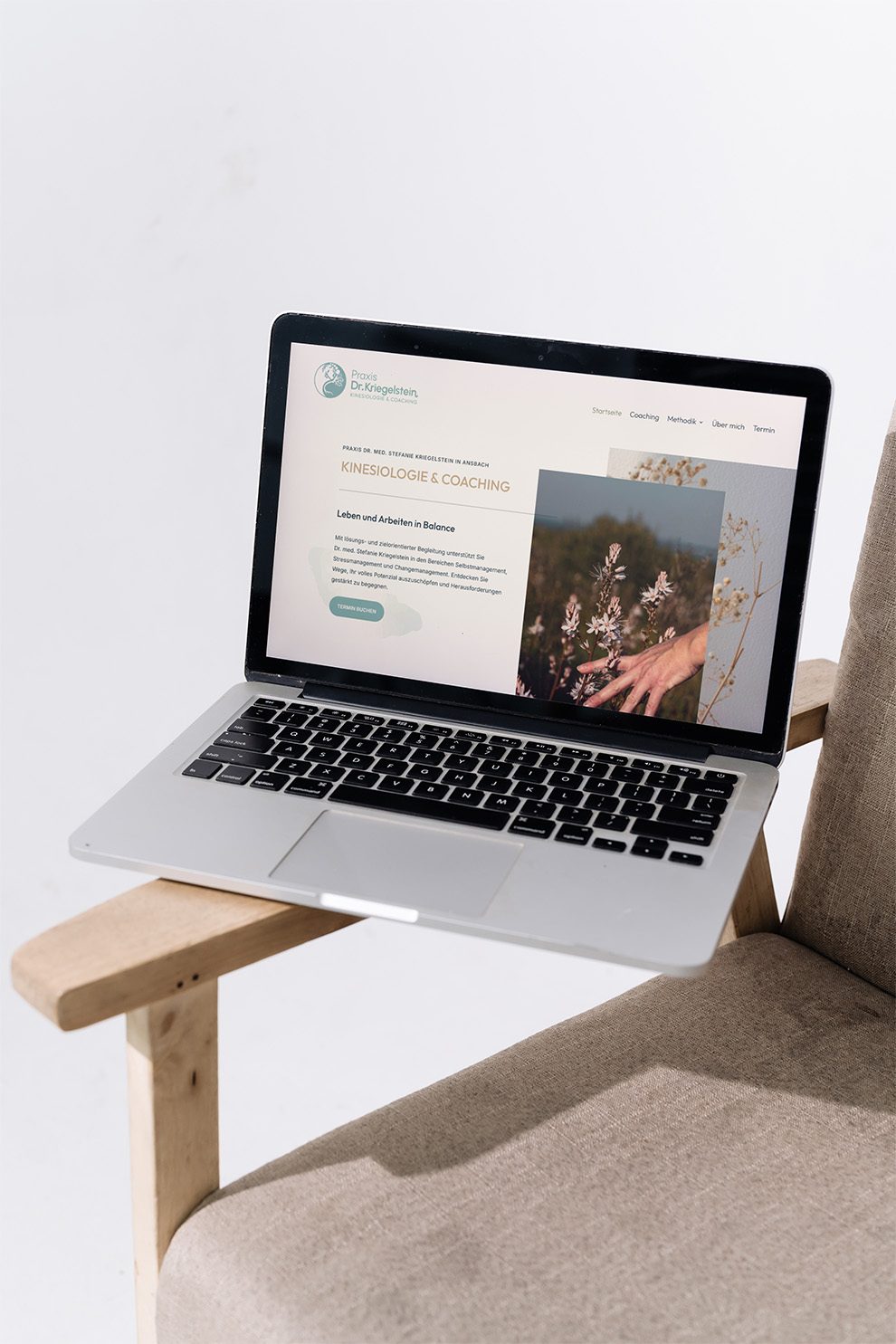 Webdesign für Praxis Dr. Kriegelstein – Kinesiologie & Coaching